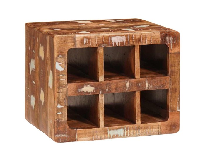 Sonata Raft pentru vin Maro 44 x 30 x 35 cm Lemn recuperat masiv