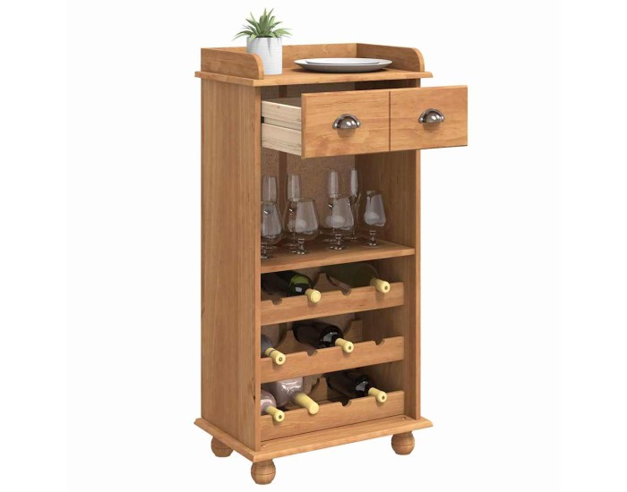 Sonata Cabinet pentru vin ASKIM Ceară de Miere 57 x 37 x 114 cm