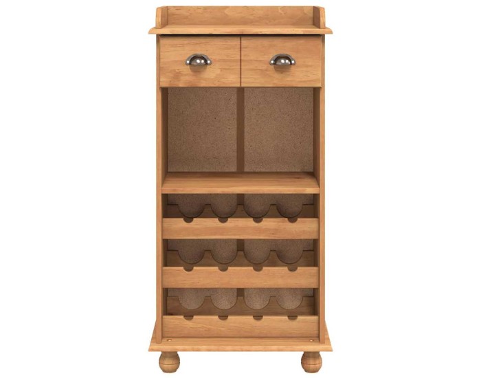 Sonata Cabinet pentru vin ASKIM Ceară de Miere 57 x 37 x 114 cm