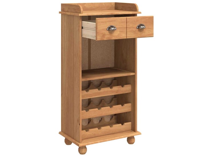 Sonata Cabinet pentru vin ASKIM Ceară de Miere 57 x 37 x 114 cm