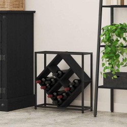 Sonata H Винен рафт Черен дъб 51 x 18 x 52.5 см Инженерно дърво - Living