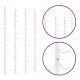Sonata Suport sticle de vin de perete, 12 sticle, 2 buc., alb, fier