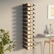 Sonata Suport sticle de vin montat pe perete, 36 sticle, auriu, fier