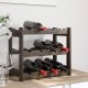 Sonata Suport sticle de vin, 12 sticle, negru, lemn masiv de pin