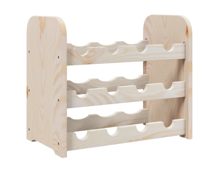 Sonata Suport de vinuri, 43x25x37 cm, lemn masiv de pin