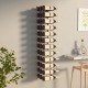 Sonata Suport sticle de vin montat pe perete, 36 sticle, alb, fier