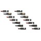 Sonata Suport sticle de vin, de perete, 7 sticle, 2 buc., alb, metal