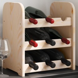 Sonata H Поставка за вино 33x25x37 см масивна чамова дървесина - Etajere