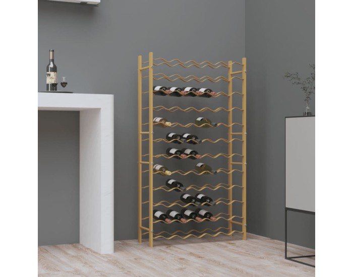 Sonata Suport sticle de vin pentru 72 sticle, auriu,metal