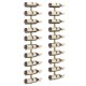 Sonata Suport sticle de vin, de perete, 10 sticle, 2 buc, auriu, metal