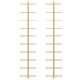 Sonata Suport sticle de vin, de perete, 10 sticle, 2 buc, auriu, metal