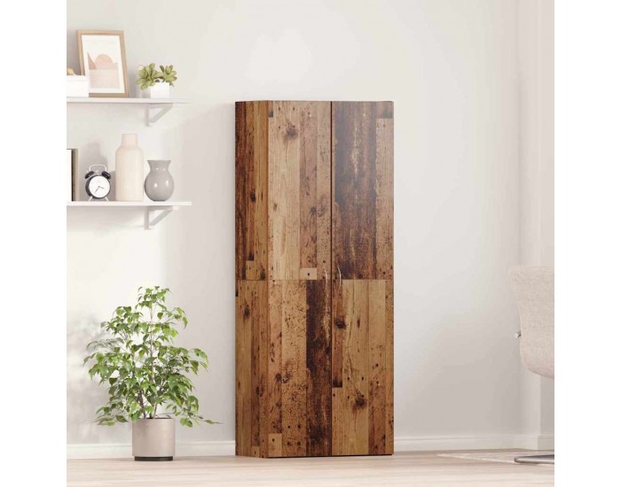 Sonata H Офис шкаф с рафт Старо дърво 60 x 32 x 153 Инженерно дърво