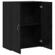 Sonata H Офис шкаф с рафт Черен дъб 60 x 32 x 77.5 Инженерно дърво