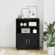 Sonata Dulap Stejar Negru 60 x 48 x 74.5 cm Cu roți