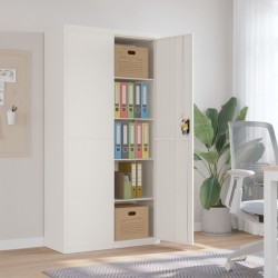 Sonata H Шкаф за папки бял 90x40x180 см стомана - Corpuri, vitrine, biblioteci modulare