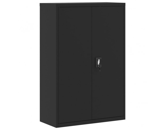 Sonata H Шкаф за папки черен 90x40x140 см стомана