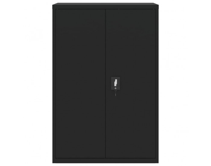 Sonata H Шкаф за папки черен 90x40x140 см стомана