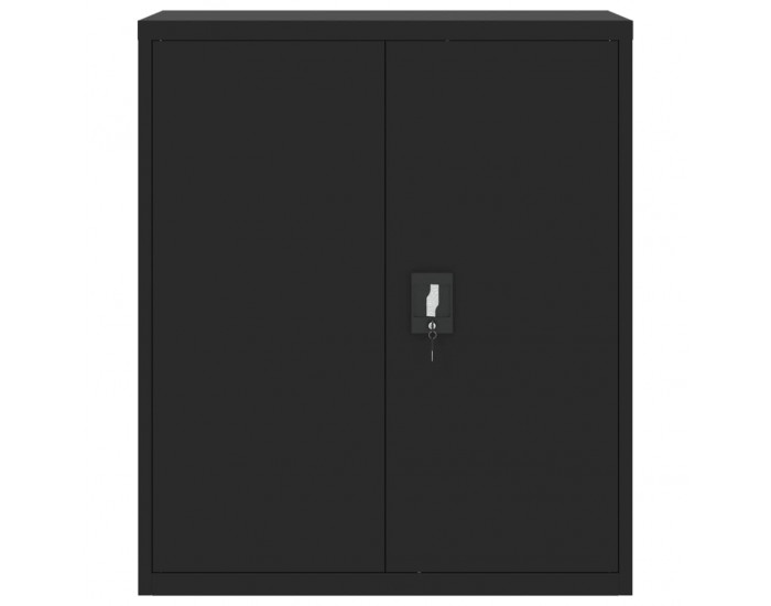 Sonata H Шкаф за папки черен 90x40x105 см стомана