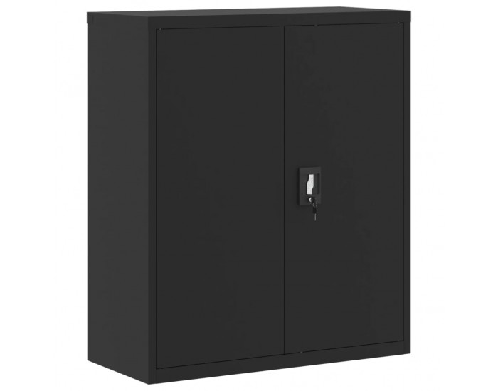 Sonata H Шкаф за папки черен 90x40x105 см стомана