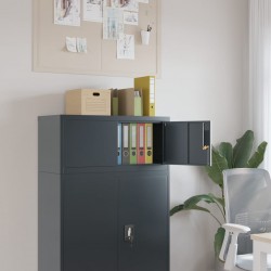 Sonata H Шкаф за папки антрацит 90x40x40 см стомана - Corpuri, vitrine, biblioteci modulare