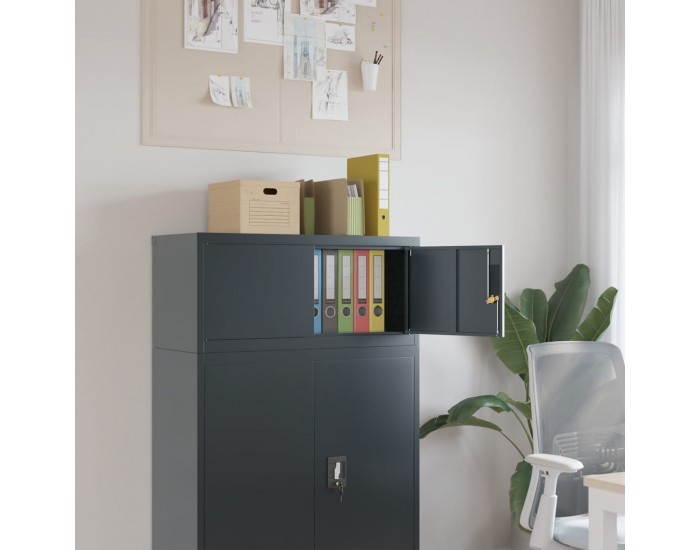 Sonata H Шкаф за папки антрацит 90x40x40 см стомана