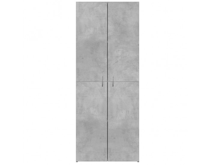 Sonata H Шкаф за документи, бетонно сив, 60x32x153 см, инженерно дърво