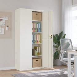 Sonata H Шкаф за папки бял 90x40x200 см стомана - Corpuri, vitrine, biblioteci modulare