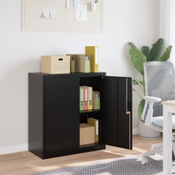 Sonata H Шкаф за папки черен 79x40x90 см стомана - Corpuri, vitrine, biblioteci modulare