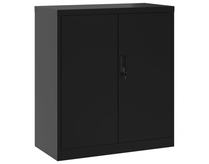 Sonata H Шкаф за папки черен 79x40x90 см стомана