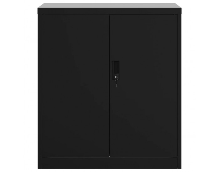 Sonata H Шкаф за папки черен 79x40x90 см стомана