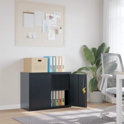 Sonata H Шкаф за папки антрацит 90x40x70 см стомана - Corpuri, vitrine, biblioteci modulare