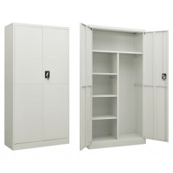 Sonata H Заключващ се шкаф, светлосив, 90x40x180 см, стомана - Corpuri, vitrine, biblioteci modulare