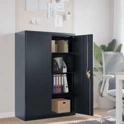Sonata H Шкаф за папки антрацит 90x40x140 см стомана - Corpuri, vitrine, biblioteci modulare