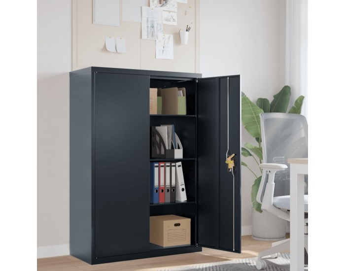 Sonata H Шкаф за папки антрацит 90x40x140 см стомана