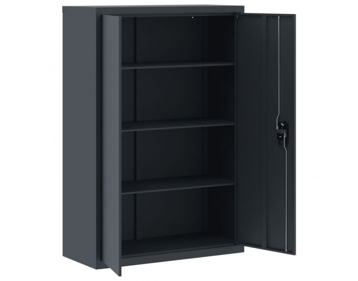 Sonata H Шкаф за папки антрацит 90x40x140 см стомана