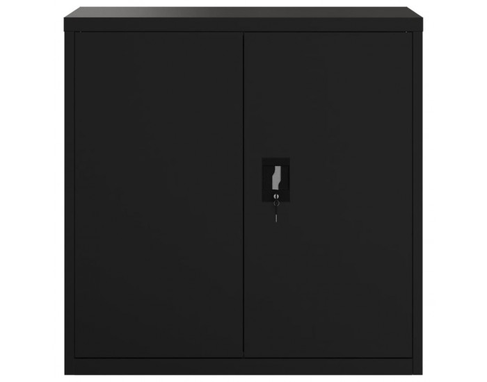 Sonata H Шкаф за папки черен 90x40x90 см стомана