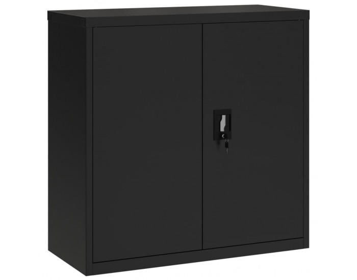 Sonata H Шкаф за папки черен 90x40x90 см стомана