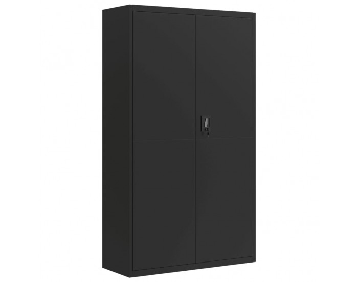 Sonata H Шкаф за папки черен 105x40x180 см стомана