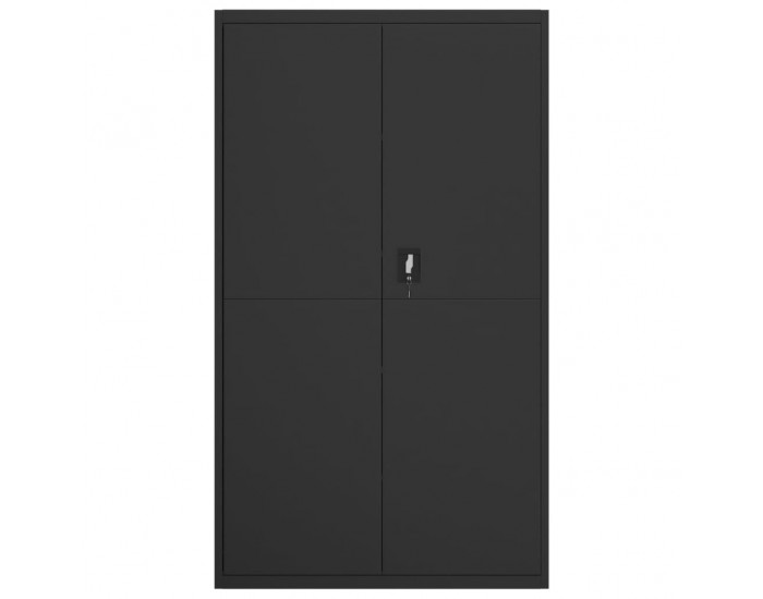 Sonata H Шкаф за папки черен 105x40x180 см стомана