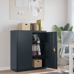 Sonata H Шкаф за папки антрацит 90x40x105 см стомана - Corpuri, vitrine, biblioteci modulare