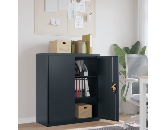 Sonata H Шкаф за папки антрацит 90x40x105 см стомана