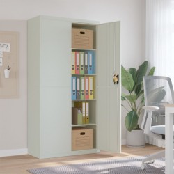 Sonata H Шкаф за папки светлосив 90x40x180 см стомана - Corpuri, vitrine, biblioteci modulare