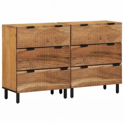 Sonata H Шкаф 2 pcs Кафяво 60 x 33 x 75 cm Масивна акациева дървесина - Dulapuri