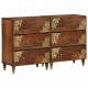 Sonata H Служебен шкаф с чекмедже 2 pcs Меденокафяво 60 x 33.5 x 75 см