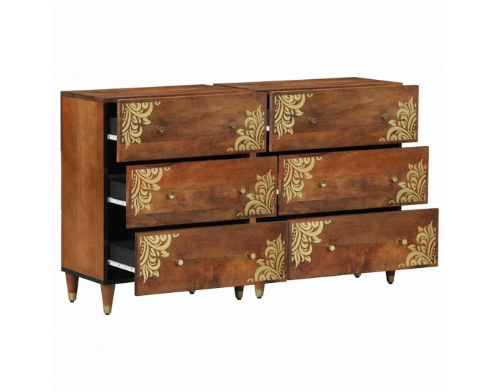 Sonata H Служебен шкаф с чекмедже 2 pcs Меденокафяво 60 x 33.5 x 75 см