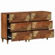 Sonata H Служебен шкаф с чекмедже 2 pcs Меденокафяво 60 x 33.5 x 75 см