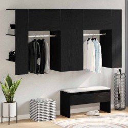 Sonata H Шкаф за антре 2 pcs Черен дъб 97.5 x 37 x 99 см Инженерно дърво - Dulapuri