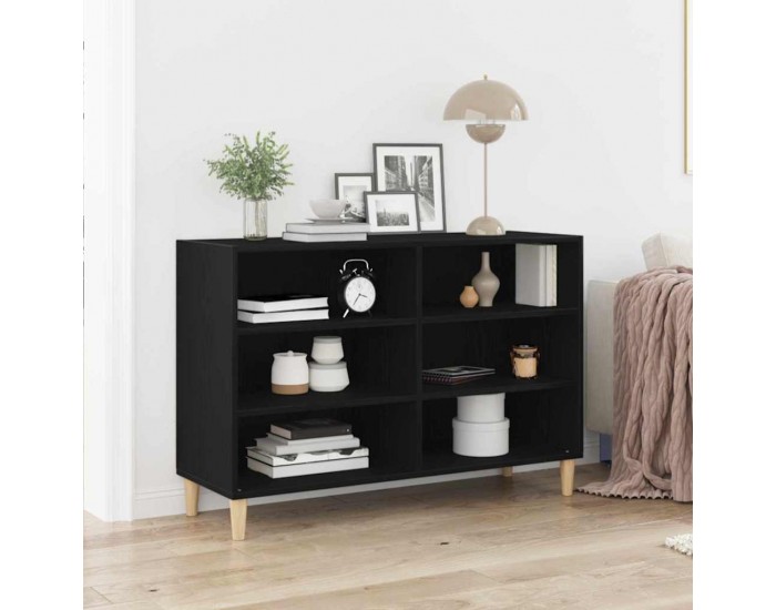 Sonata H Служебен шкаф Черен дъб 103.5 x 35 x 70 см Инженерно дърво