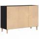 Sonata H Служебен шкаф Черен дъб 103.5 x 35 x 70 см Инженерно дърво
