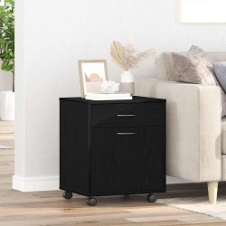Sonata H Подвижен шкаф Черен дъб 45 x 38 x 54 см Инженерно дърво - Dulapuri